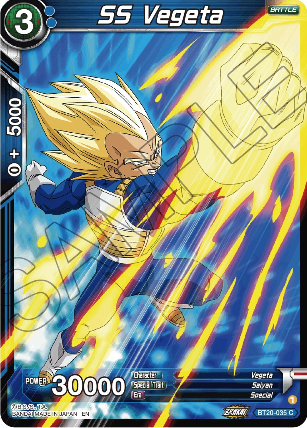 SS Vegeta (BT20-035) [Power Absorbed] Parallel Foil
