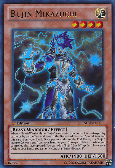 Bujin Mikazuchi [SHSP-EN022] Ultra Rare - Josh's Cards