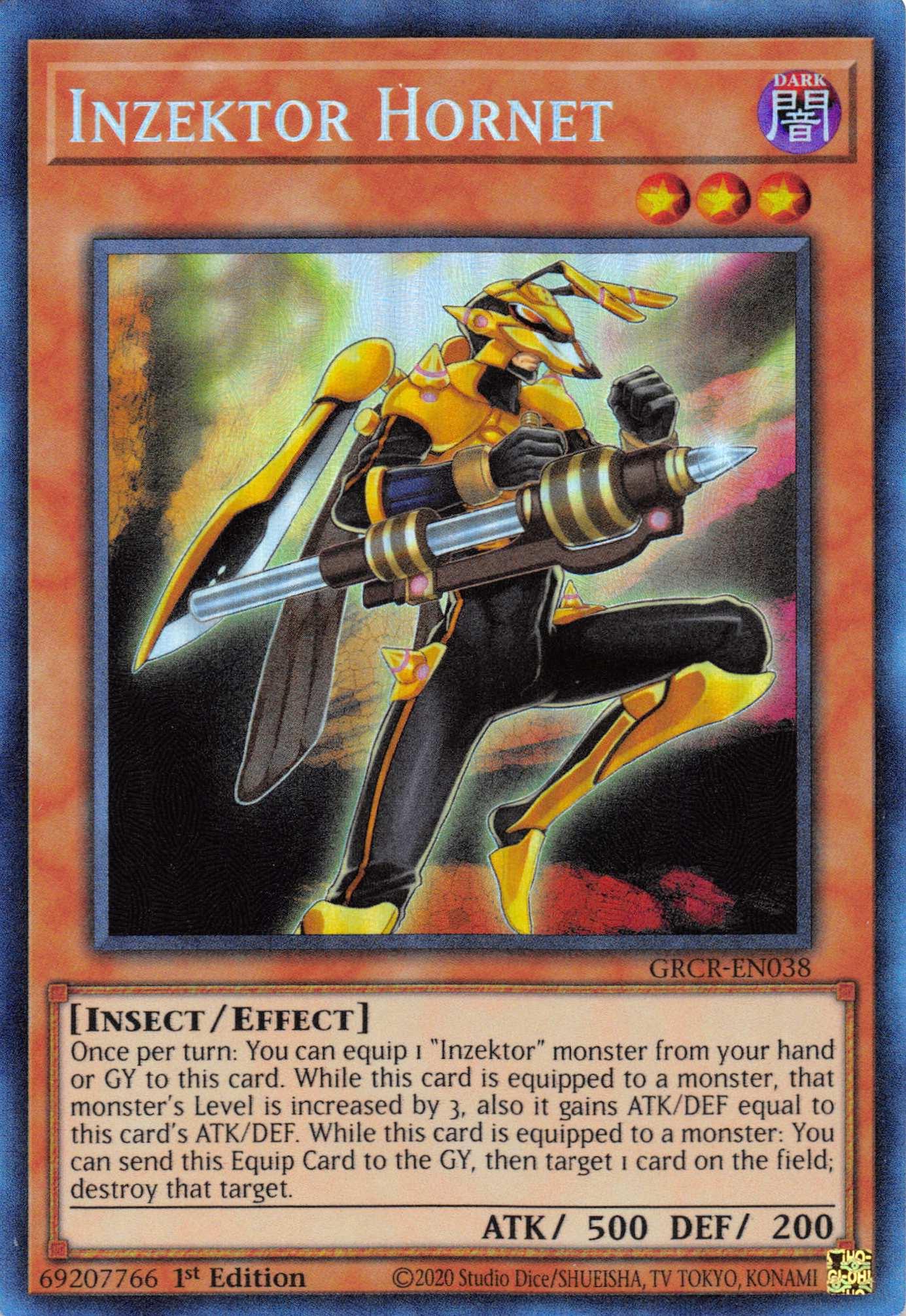 Inzektor Hornet [GRCR-EN038] Collector's Rare - Josh's Cards