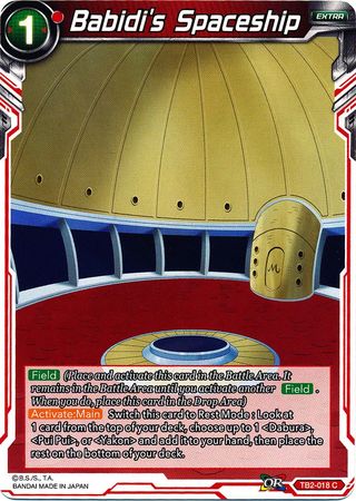 Babidi's Spaceship (TB2-018) [World Martial Arts Tournament] Parallel Foil