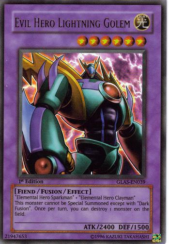 Evil Hero Lightning Golem [GLAS-EN039] Ultra Rare - Josh's Cards