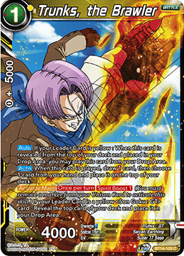 Trunks, the Brawler (BT14-103) [Cross Spirits] Parallel Foil