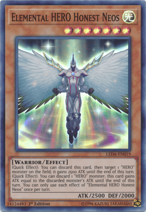 Elemental Hero Honest Neos [LED6-EN019] Super Rare - Josh's Cards