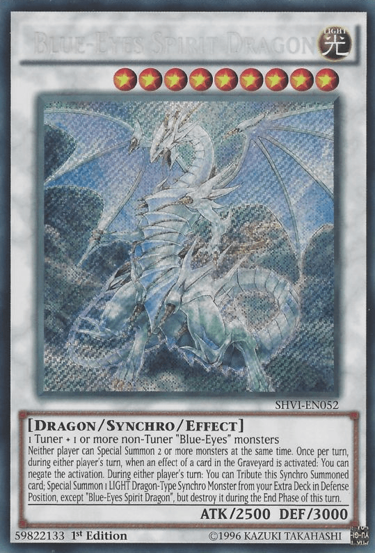 Blue-Eyes Spirit Dragon [SHVI-EN052] Secret Rare - Josh's Cards