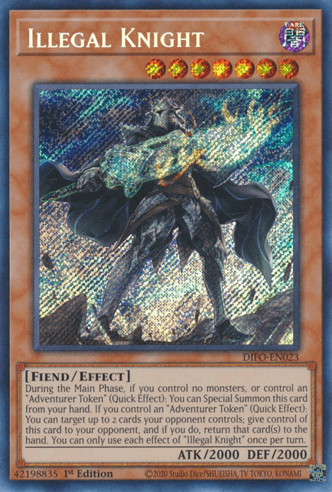 Illegal Knight [DIFO-EN023] Secret Rare - Josh's Cards