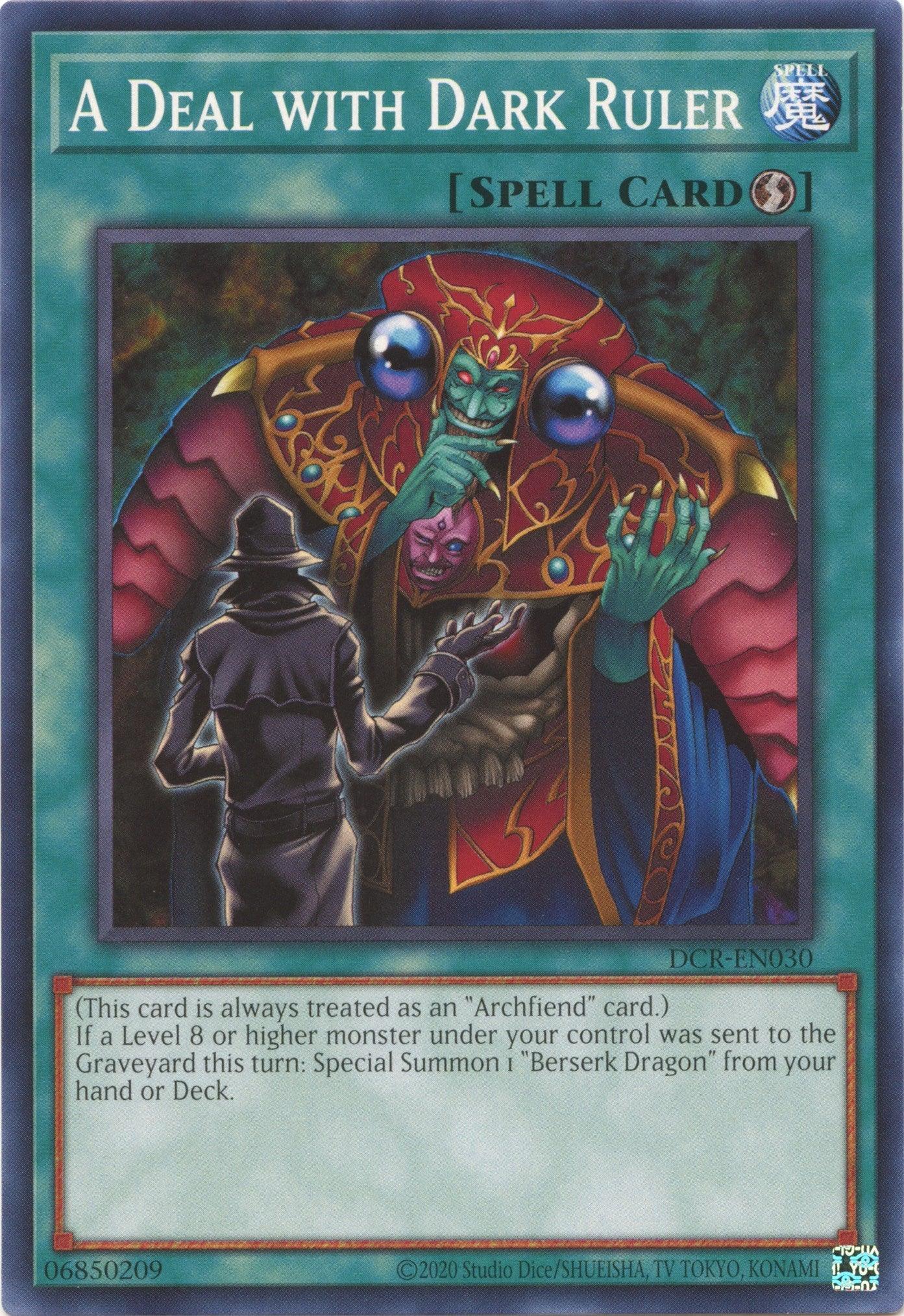 A Deal with Dark Ruler (25th Anniversary) [DCR-EN030] Common - Josh's Cards