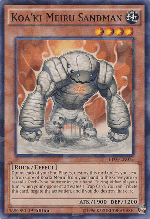 Koa'ki Meiru Sandman [BP03-EN072] Shatterfoil Rare - Josh's Cards