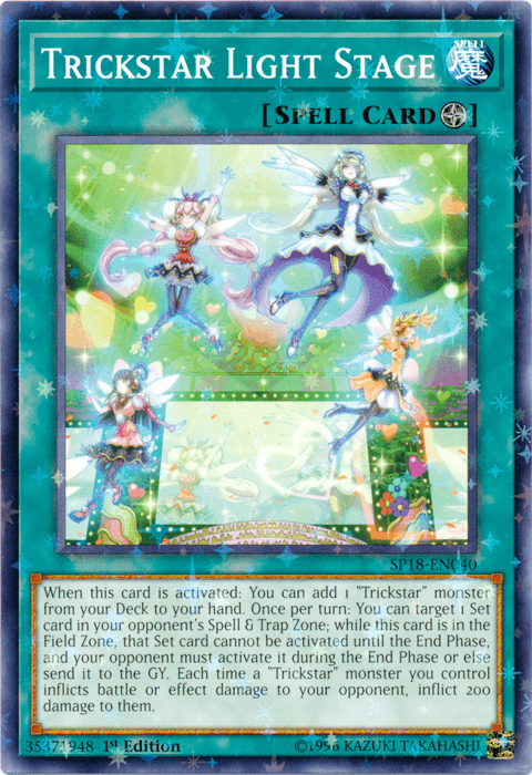 Trickstar Light Stage [SP18-EN040] Starfoil Rare - Josh's Cards