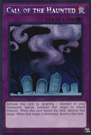 Call of the Haunted [NKRT-EN032] Platinum Rare - Josh's Cards