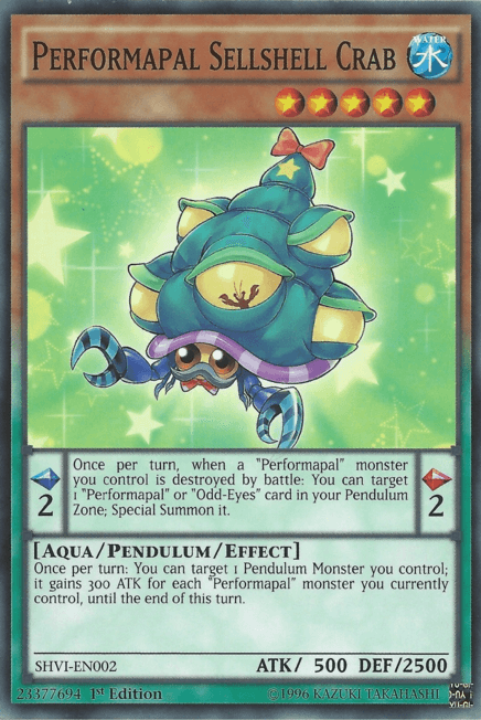 Performapal Sellshell Crab [SHVI-EN002] Common - Josh's Cards