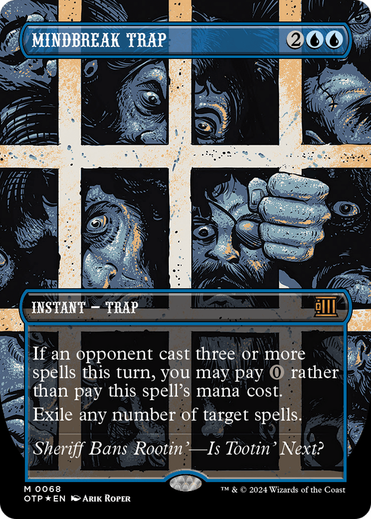 Mindbreak Trap (Textured Foil) [Outlaws of Thunder Junction: Breaking News] - Josh's Cards