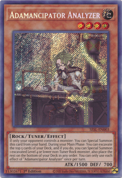 Adamancipator Analyzer [SESL-EN003] Secret Rare - Josh's Cards