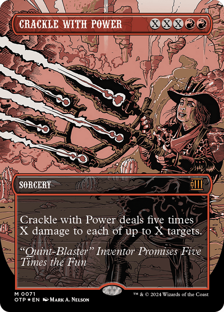 Crackle with Power (Textured Foil) [Outlaws of Thunder Junction: Breaking News] - Josh's Cards