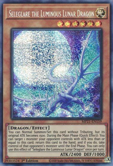 Seleglare the Luminous Lunar Dragon [MP21-EN159] Prismatic Secret Rare - Josh's Cards