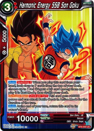 Harmonic Energy SSB Son Goku (BT6-003) [Destroyer Kings] Parallel Foil