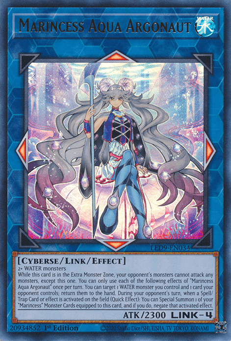 Marincess Aqua Argonaut [LED9-EN034] Ultra Rare - Josh's Cards
