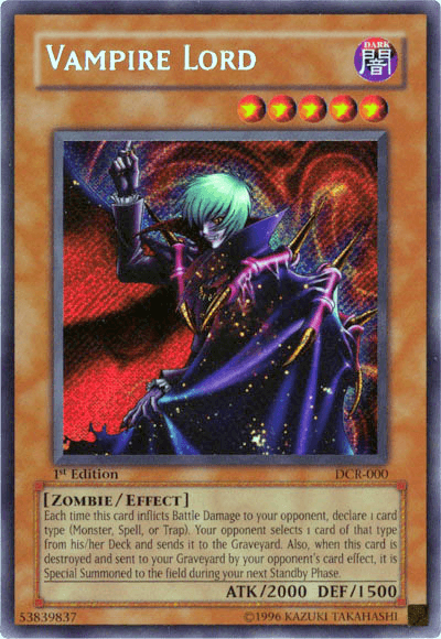 Vampire Lord [DCR-000] Secret Rare - Josh's Cards