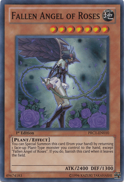 Fallen Angel of Roses [PRC1-EN010] Super Rare - Josh's Cards