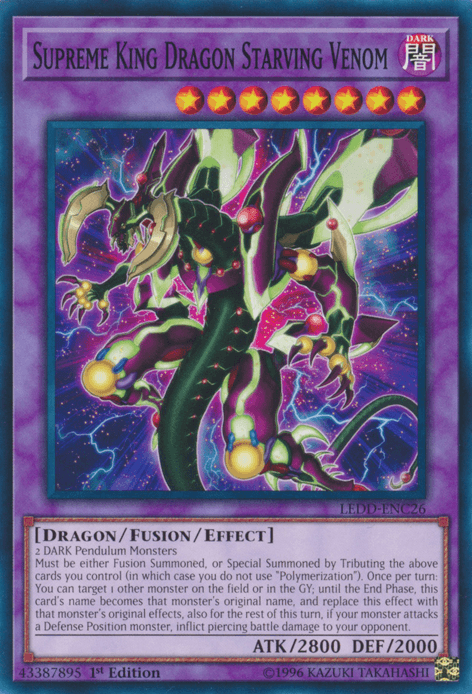 Supreme King Dragon Starving Venom [LEDD-ENC26] Common - Josh's Cards