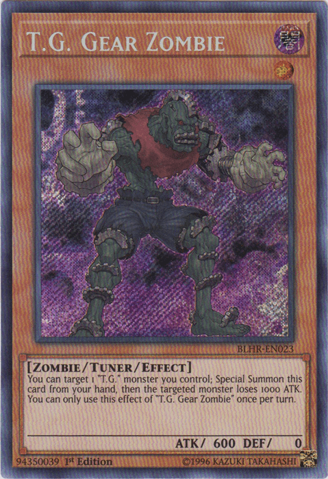 T.G. Gear Zombie [BLHR-EN023] Secret Rare - Josh's Cards