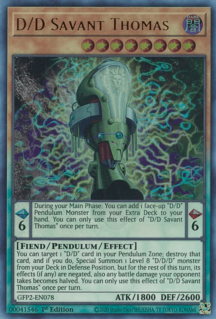 D/D Savant Thomas [GFP2-EN078] Ultra Rare - Josh's Cards