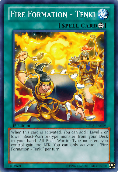 Fire Formation - Tenki [CBLZ-EN059] Common - Josh's Cards
