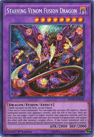 Starving Venom Fusion Dragon [INOV-EN038] Secret Rare - Josh's Cards
