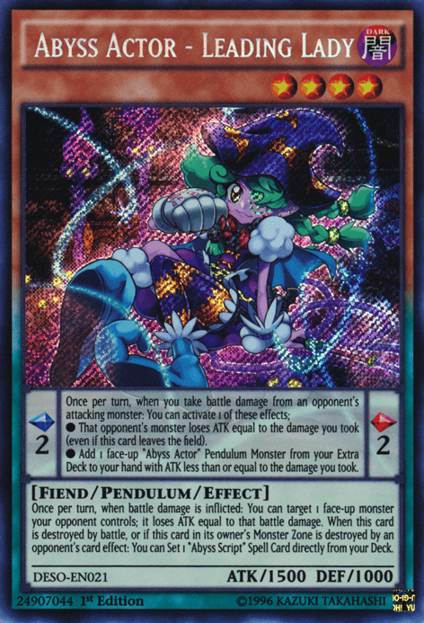Abyss Actor - Leading Lady [DESO-EN021] Secret Rare - Josh's Cards