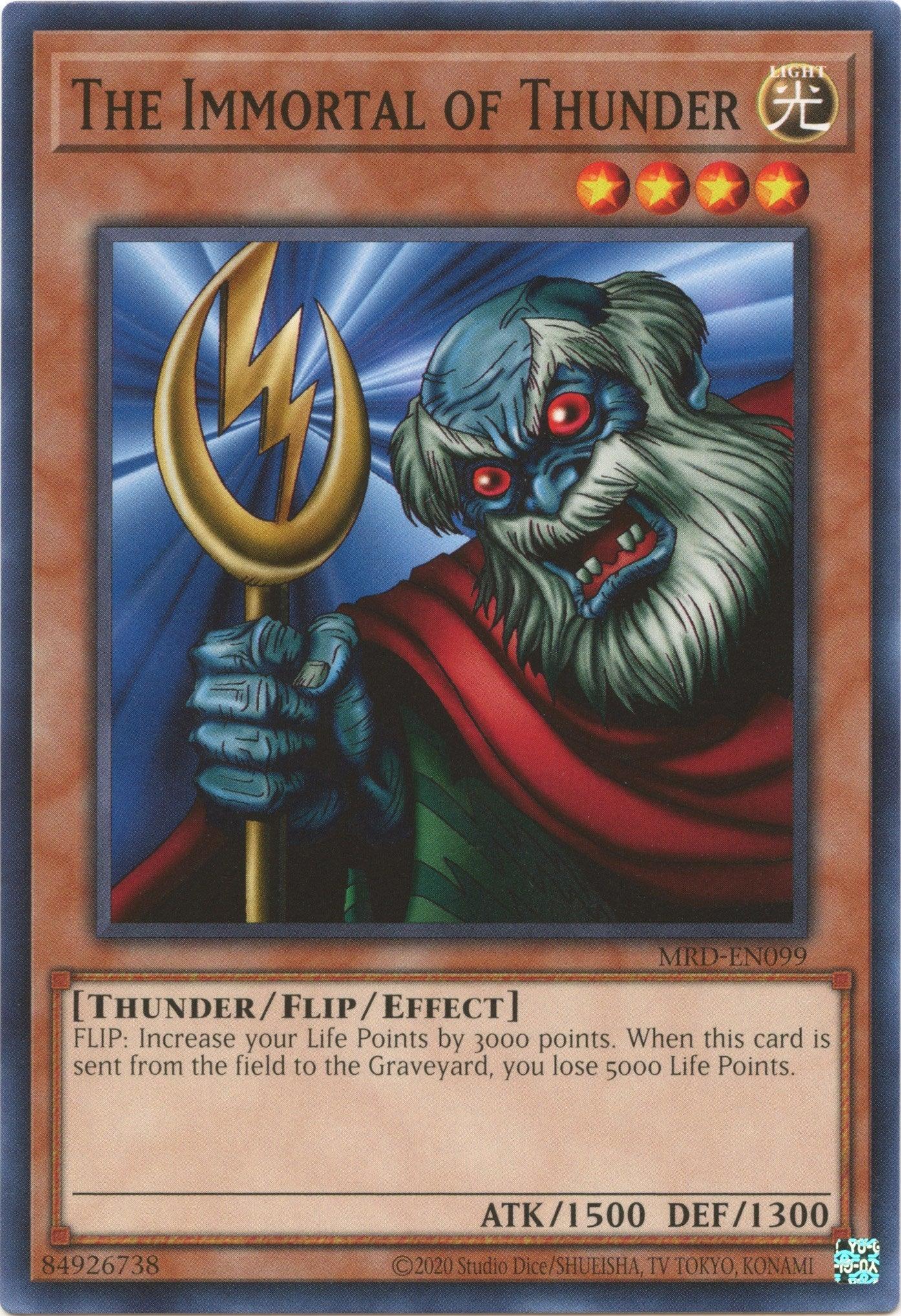 The Immortal of Thunder (25th Anniversary) [MRD-EN099] Common - Josh's Cards