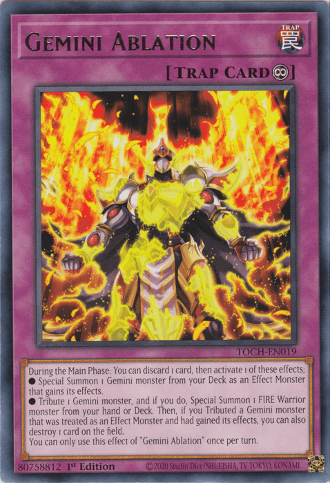 Gemini Ablation [TOCH-EN019] Rare - Josh's Cards