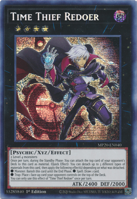 Time Thief Redoer [MP20-EN040] Prismatic Secret Rare - Josh's Cards