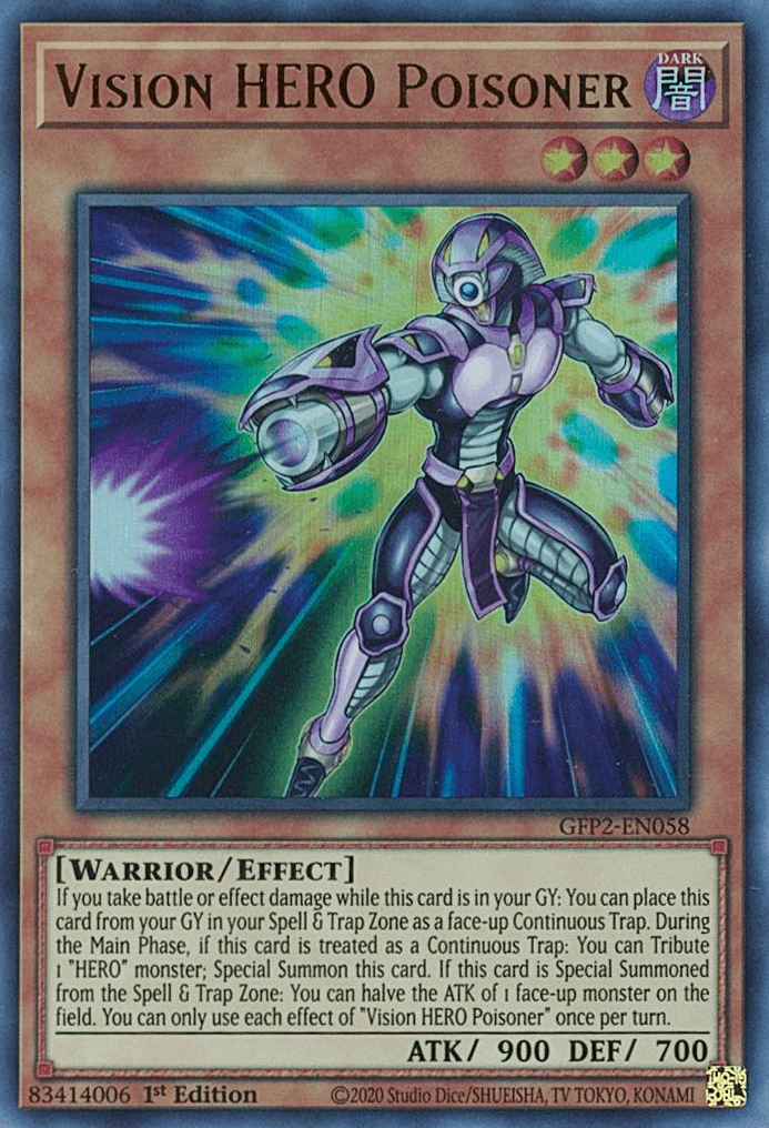 Vision HERO Poisoner [GFP2-EN058] Ultra Rare - Josh's Cards