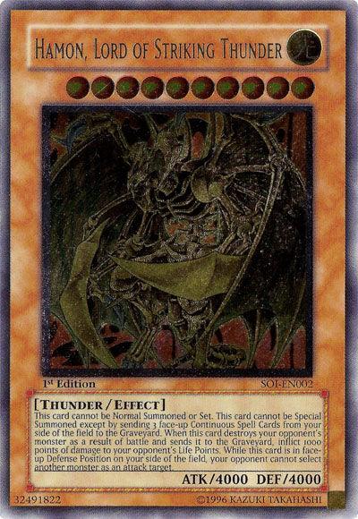 Hamon, Lord of Striking Thunder (UTR) [SOI-EN002] Ultimate Rare - Josh's Cards