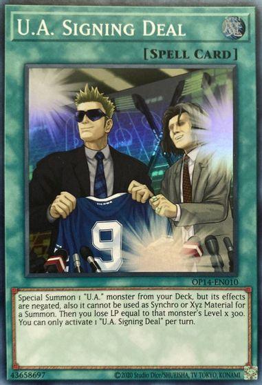 U.A. Signing Deal [OP14-EN010] Super Rare - Josh's Cards