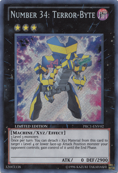 Number 34: Terror-Byte [PRC1-ENV02] Secret Rare - Josh's Cards
