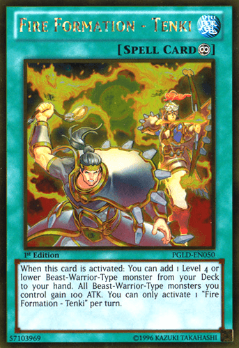 Fire Formation - Tenki [PGLD-EN050] Gold Rare - Josh's Cards