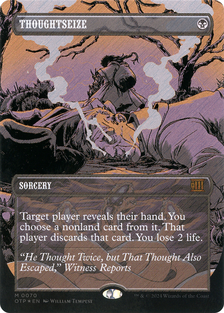 Thoughtseize (OTP-070) - Breaking News: (Showcase) (Borderless) Foil