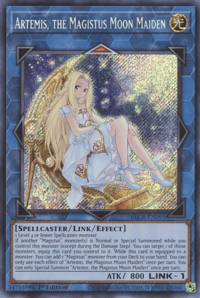 Artemis, the Magistus Moon Maiden [BLCR-EN095] Secret Rare - Josh's Cards