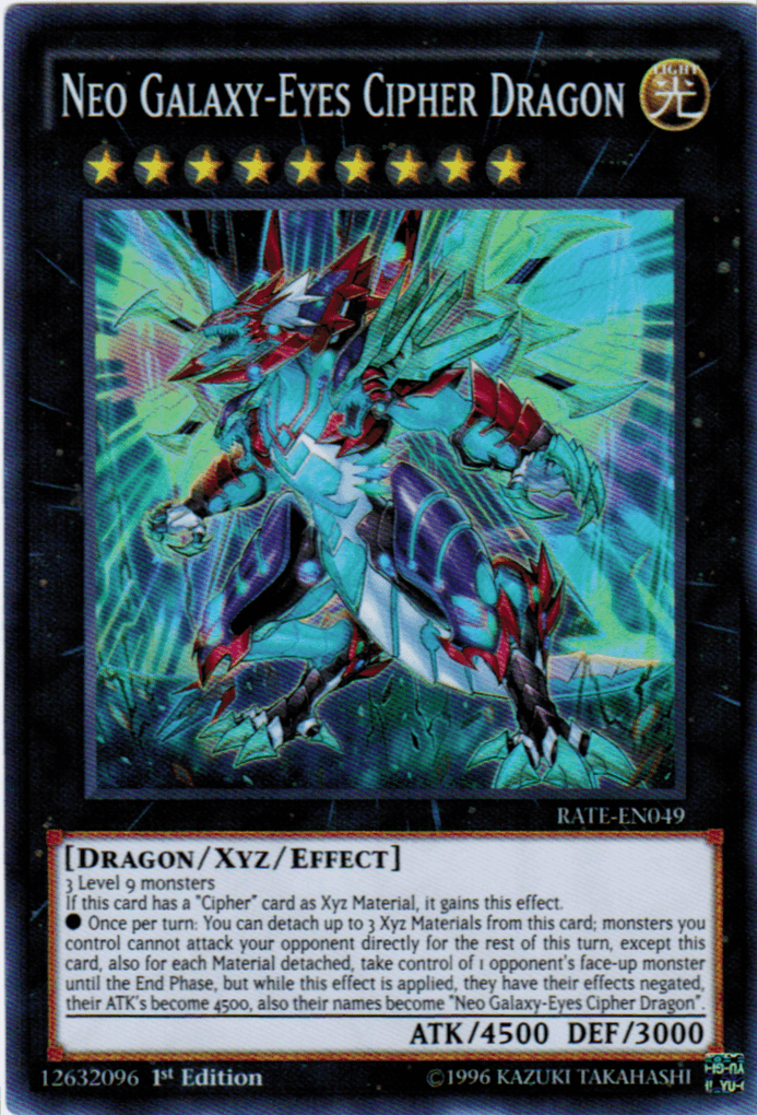 Neo Galaxy-Eyes Cipher Dragon [RATE-EN049] Super Rare - Josh's Cards