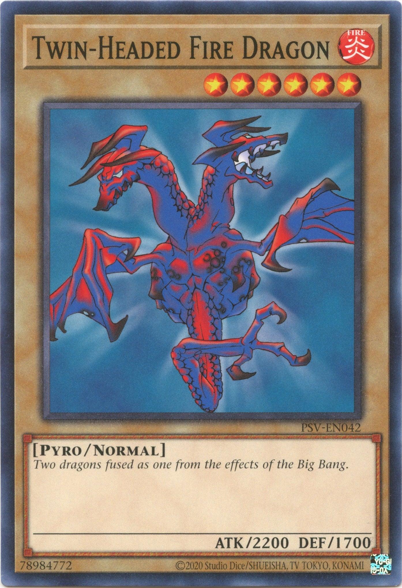 Twin-Headed Fire Dragon (25th Anniversary) [PSV-EN042] Common - Josh's Cards