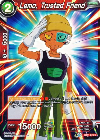 Lemo, Trusted Friend (BT11-024) [Vermilion Bloodline 2nd Edition] Parallel Foil