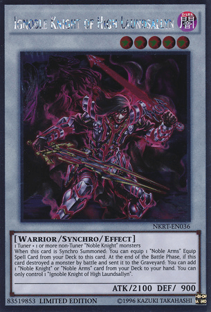 Ignoble Knight of High Laundsallyn [NKRT-EN036] Platinum Rare - Josh's Cards