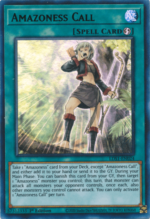 Amazoness Call (Green) [LDS1-EN024] Ultra Rare - Josh's Cards