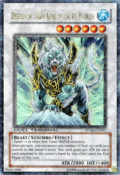 Dewloren, Tiger King of the Ice Barrier [DT02-EN033] Ultra Rare - Josh's Cards