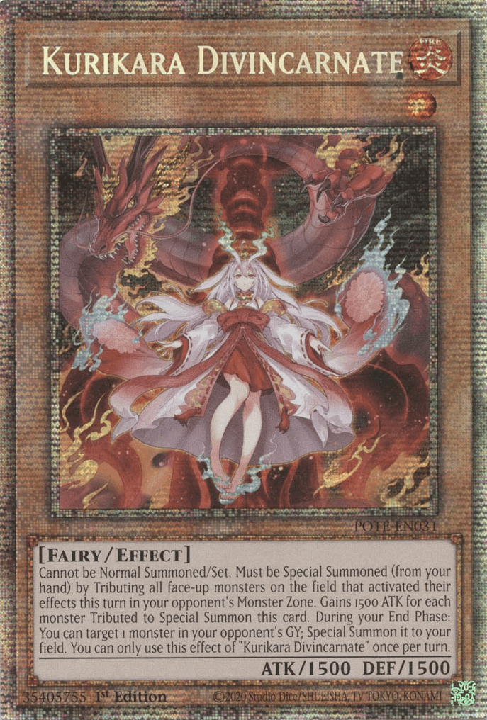 Kurikara Divincarnate [POTE-EN031] Starlight Rare - Josh's Cards