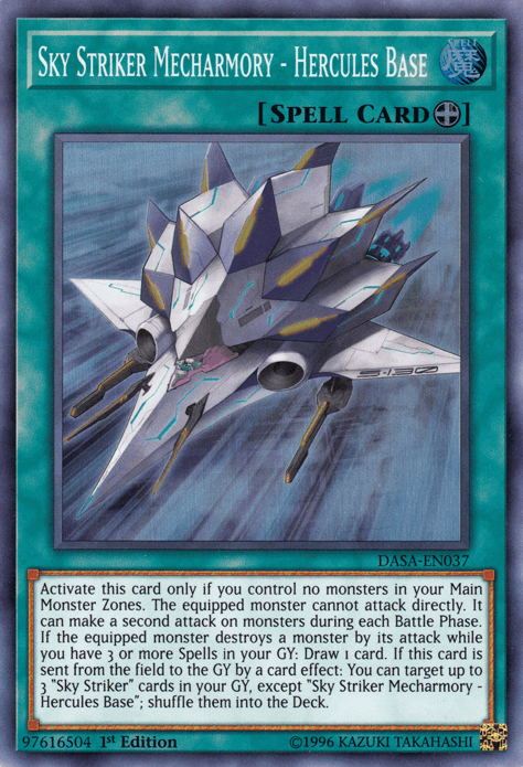 Sky Striker Mecharmory - Hercules Base [DASA-EN037] Super Rare - Josh's Cards