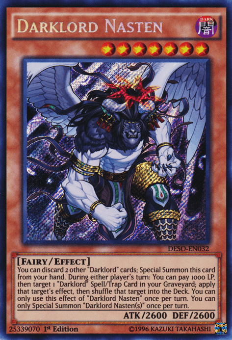 Darklord Nasten [DESO-EN032] Secret Rare - Josh's Cards