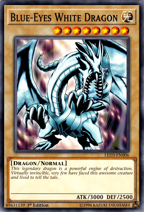 Blue-Eyes White Dragon [LED3-EN006] Common - Josh's Cards