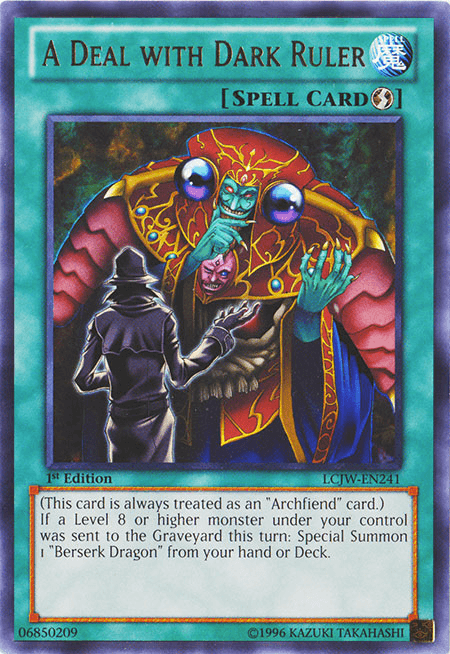 A Deal with Dark Ruler [LCJW-EN241] Rare - Josh's Cards