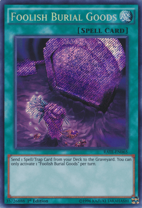 Foolish Burial Goods [RATE-EN065] Secret Rare - Josh's Cards